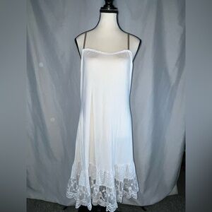 Matilda Jane White Slip w/Lace Trim